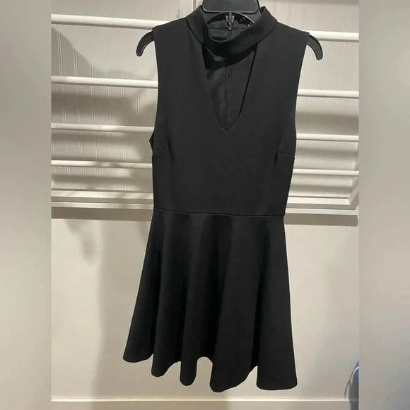 Lulus Loving You is Easy Black Skater Dress Size Small - Picture 2 of 8